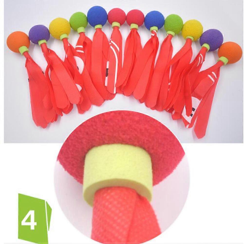 It looks like you're describing a product listing for a **Colored Paddle Ball Set** often used in games like **Jianzi (Chinese Shuttlecock)** or