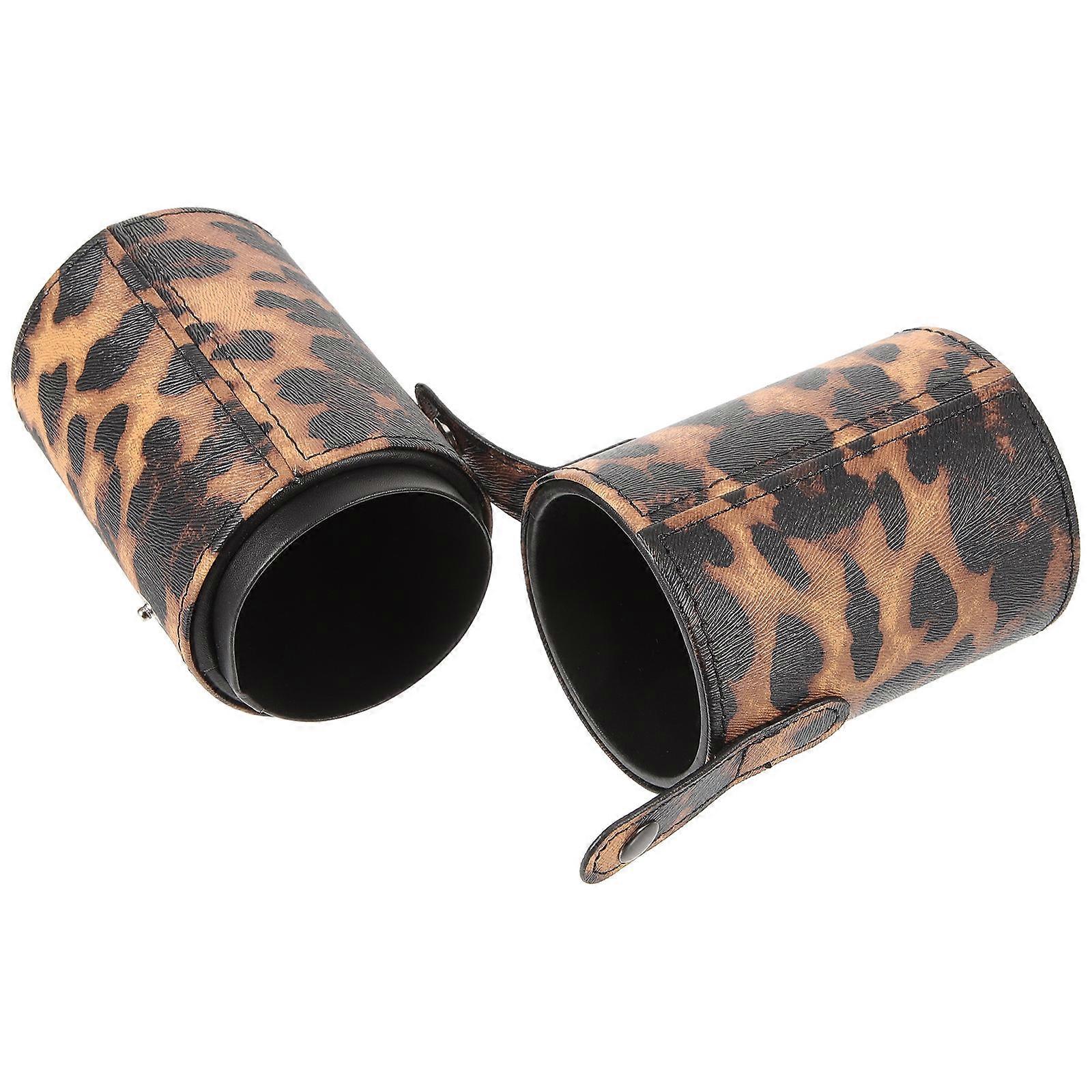 منظم حامل فرشاة مكياج متين مع غطاء حاوية أنيقة وعملية لسهولة الوصول وتنظيم خزانة الملابس