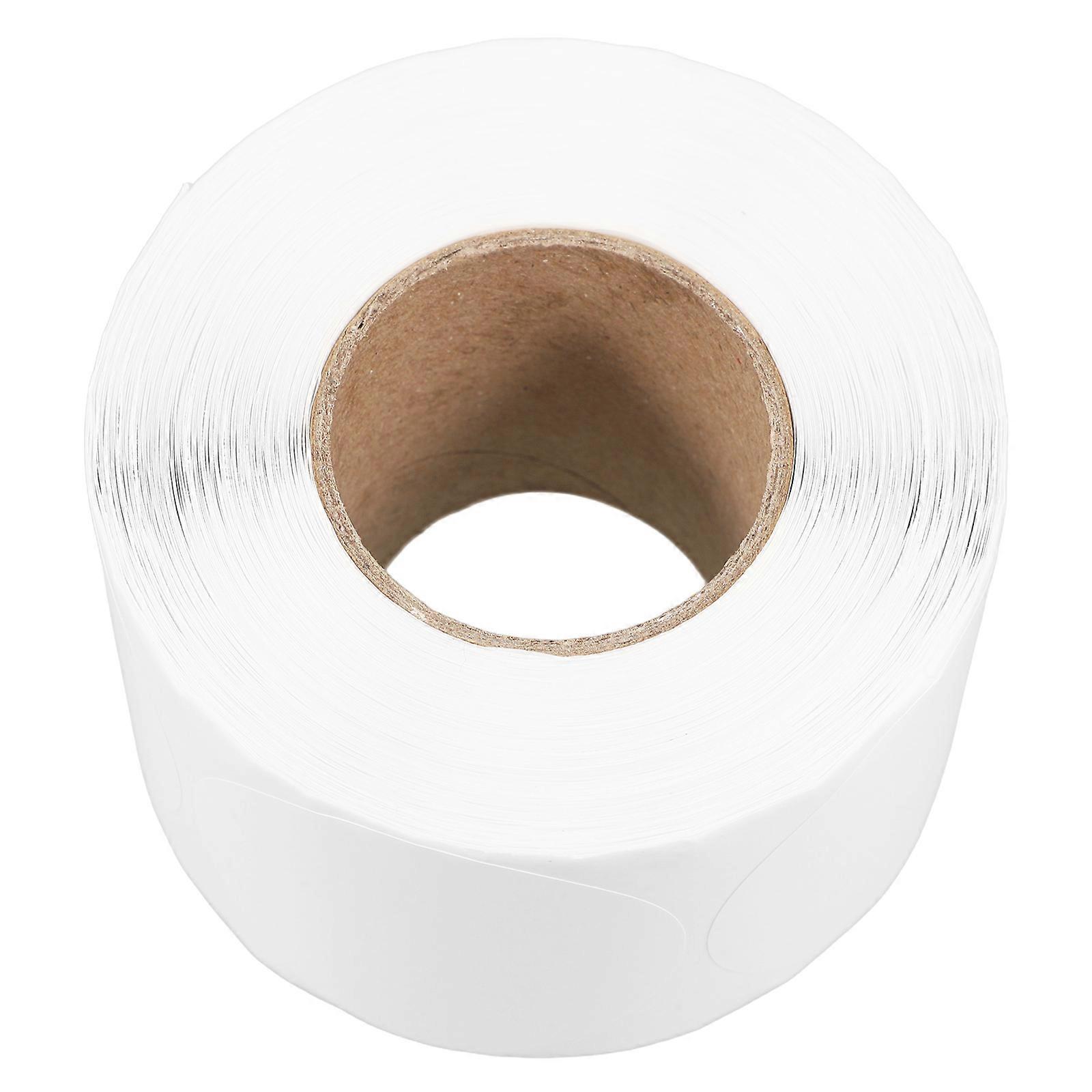 High Adhesive Round Thermal Printer Labels for Office, Warehouse, and Logistics Self Adhesive White Stickers for Efficient Classification and