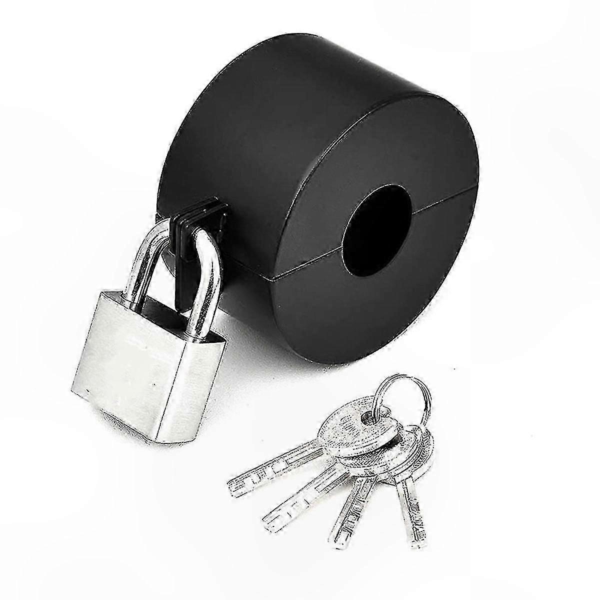 Childproof Door Knob Lock with Padlock, Disable Doorknob Access, Secure Door Handle Lockout Device for Safety
