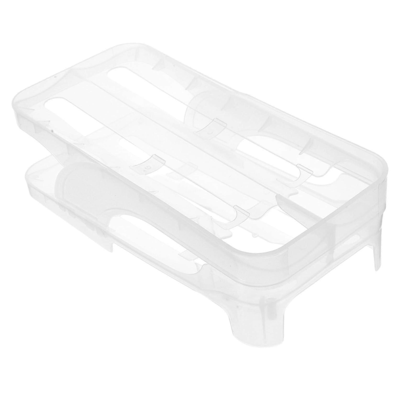 2025 Eierhalter, Eierkühlschrankhalter, transparenter Eierspender, Kunststoff-Eierkiste