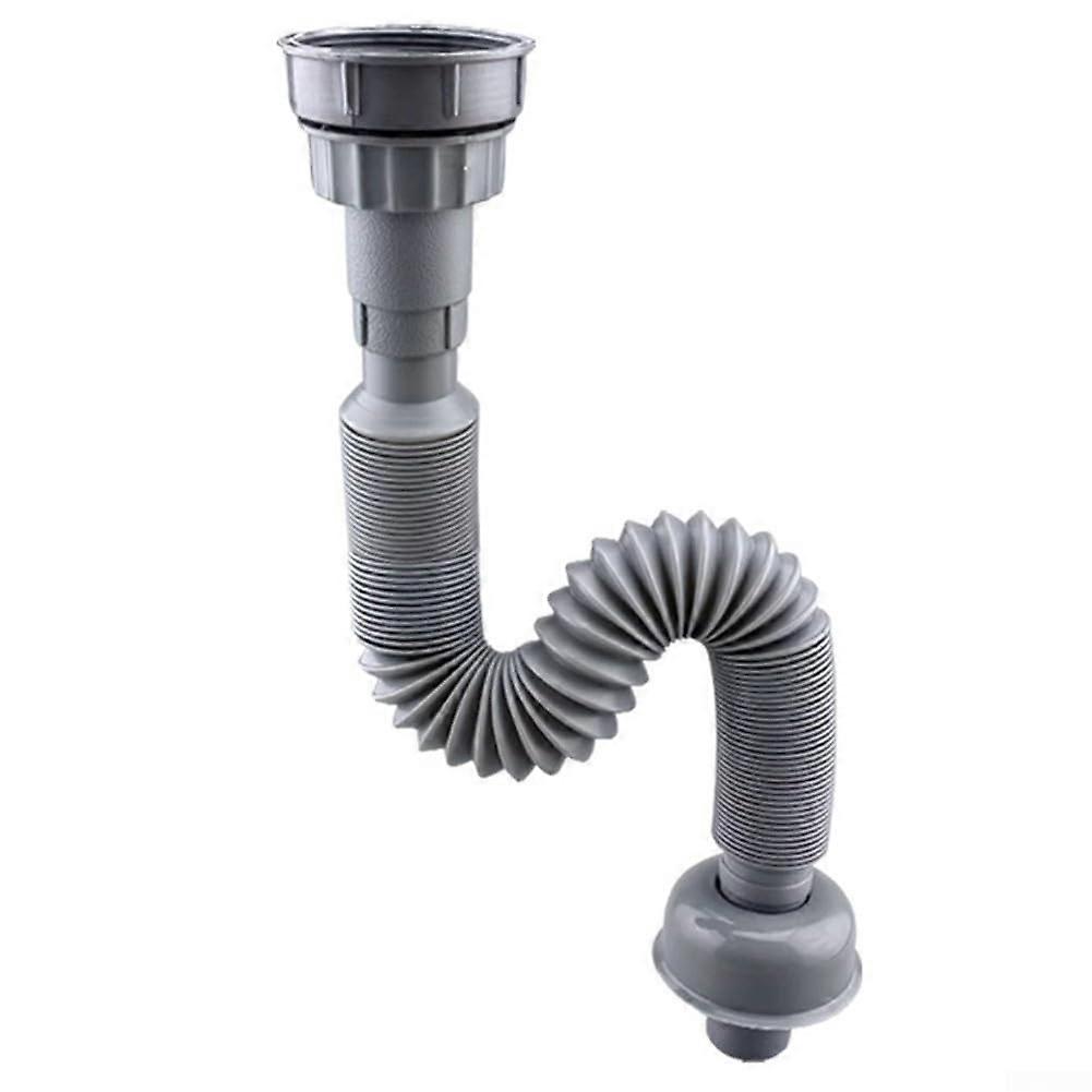 Kitchen Sink Drain Pipe, Flexible Drain Hose, Expandable Drain Pipe, Easy Install, Fits 32/45/56mm Interfaces