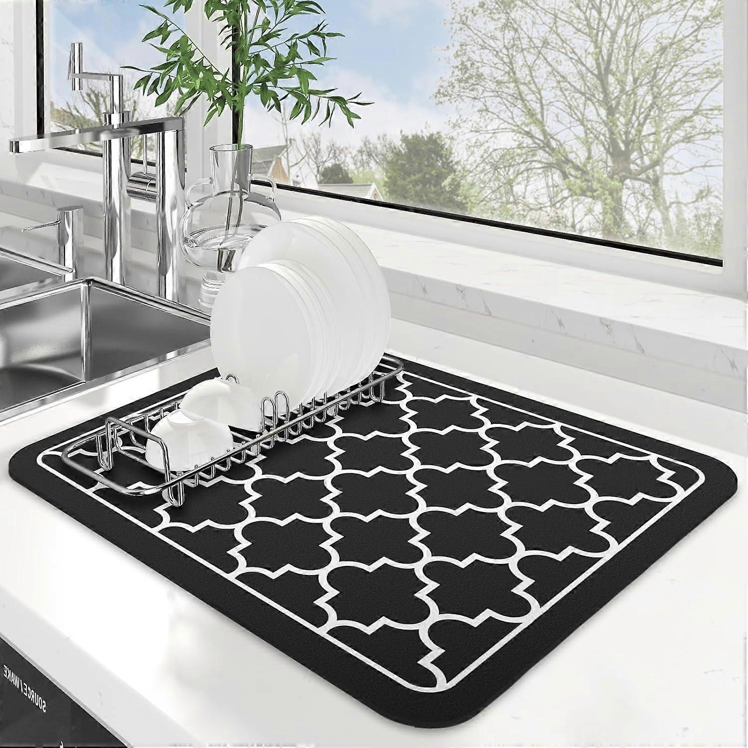 Dish Drying Mat Super Absorbent Drying Mat Large Dish Drying Mat Set