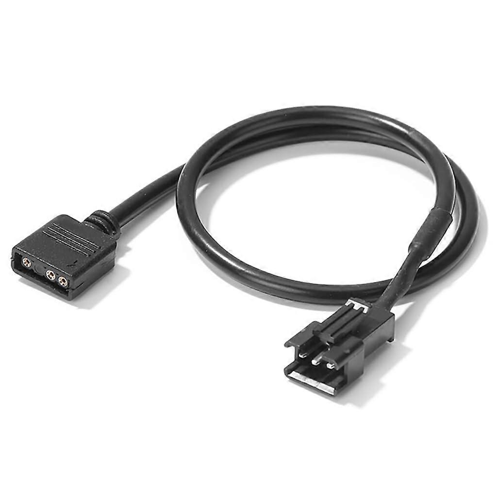 5V 3 Pin and 12V 4 Pin RGB Adapter Conversion Cable for PC LED Light Bar - 3 Pin Female Connector for Motherboard Compatibility