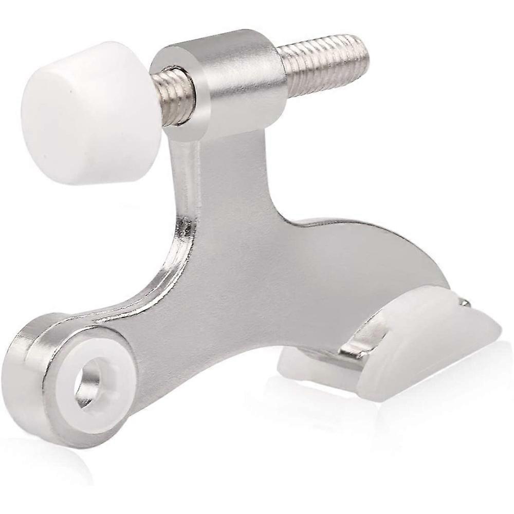 1 Pack Hinge Pin Brushed Nickel Door Stopper, Adjustable