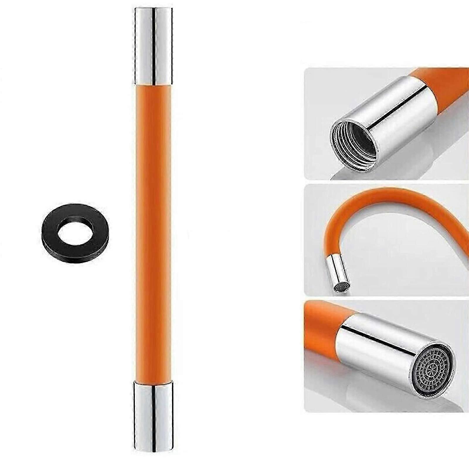 Universal Foaming Extension Spout Pipe For Bathroom Shower Faucet - White