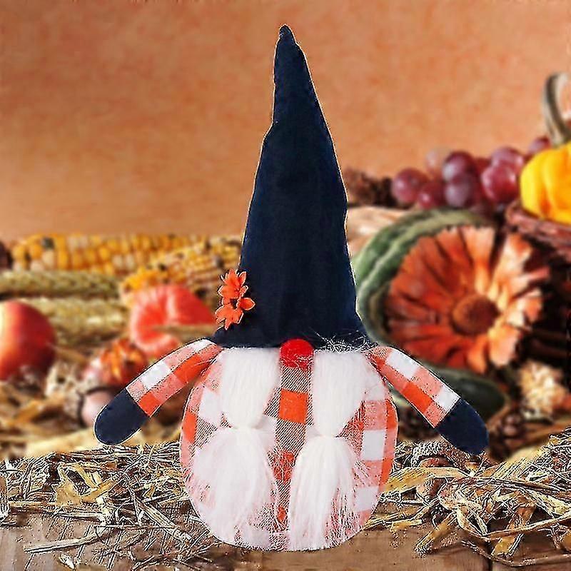 ドールカボチャメープルリーフハーベストフェスティバルフェイスレスドールデコレーション用品ハロウィーン