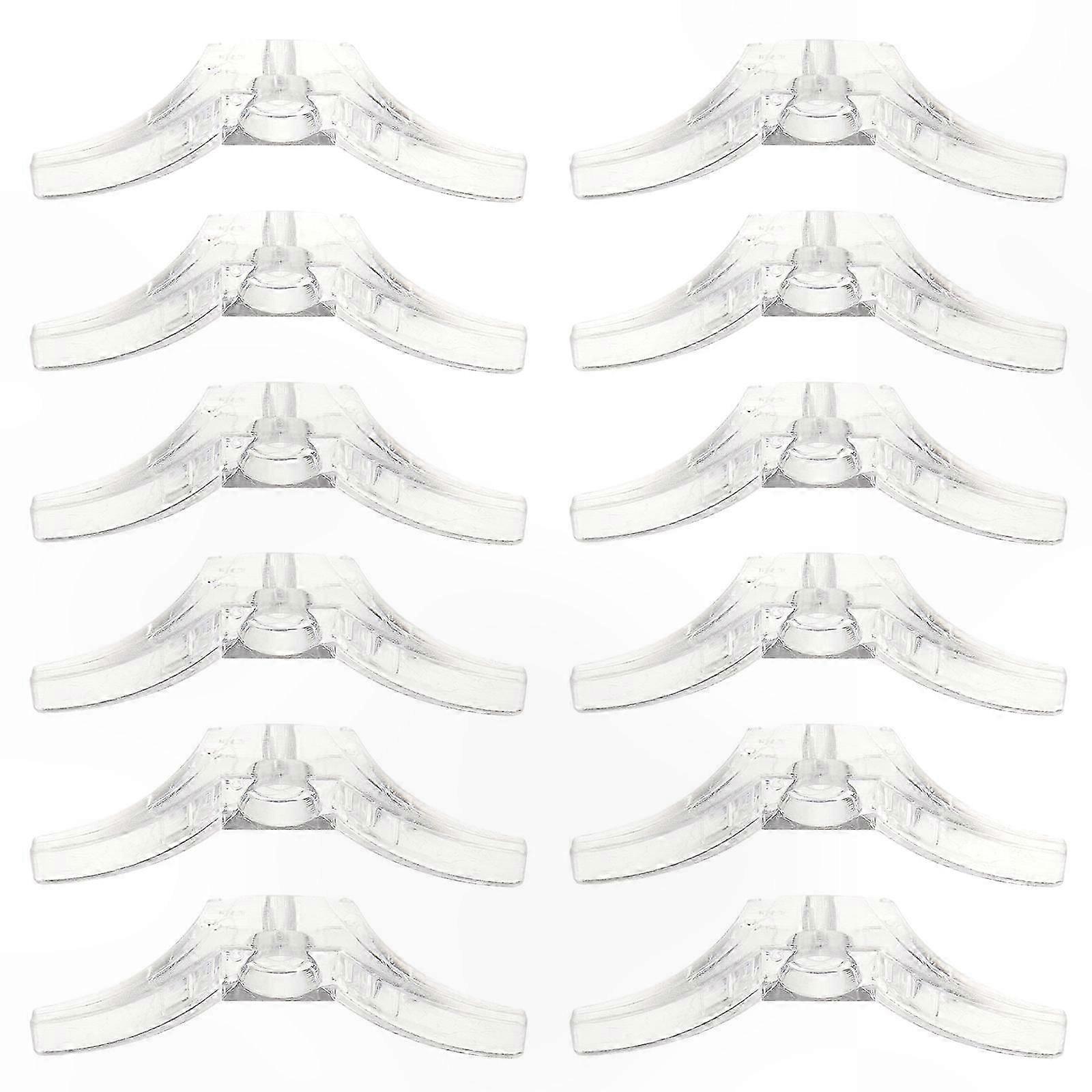12 Pack Plastic Cord Cleats with Screws for Home and Office Use Winders Replacement Accessory