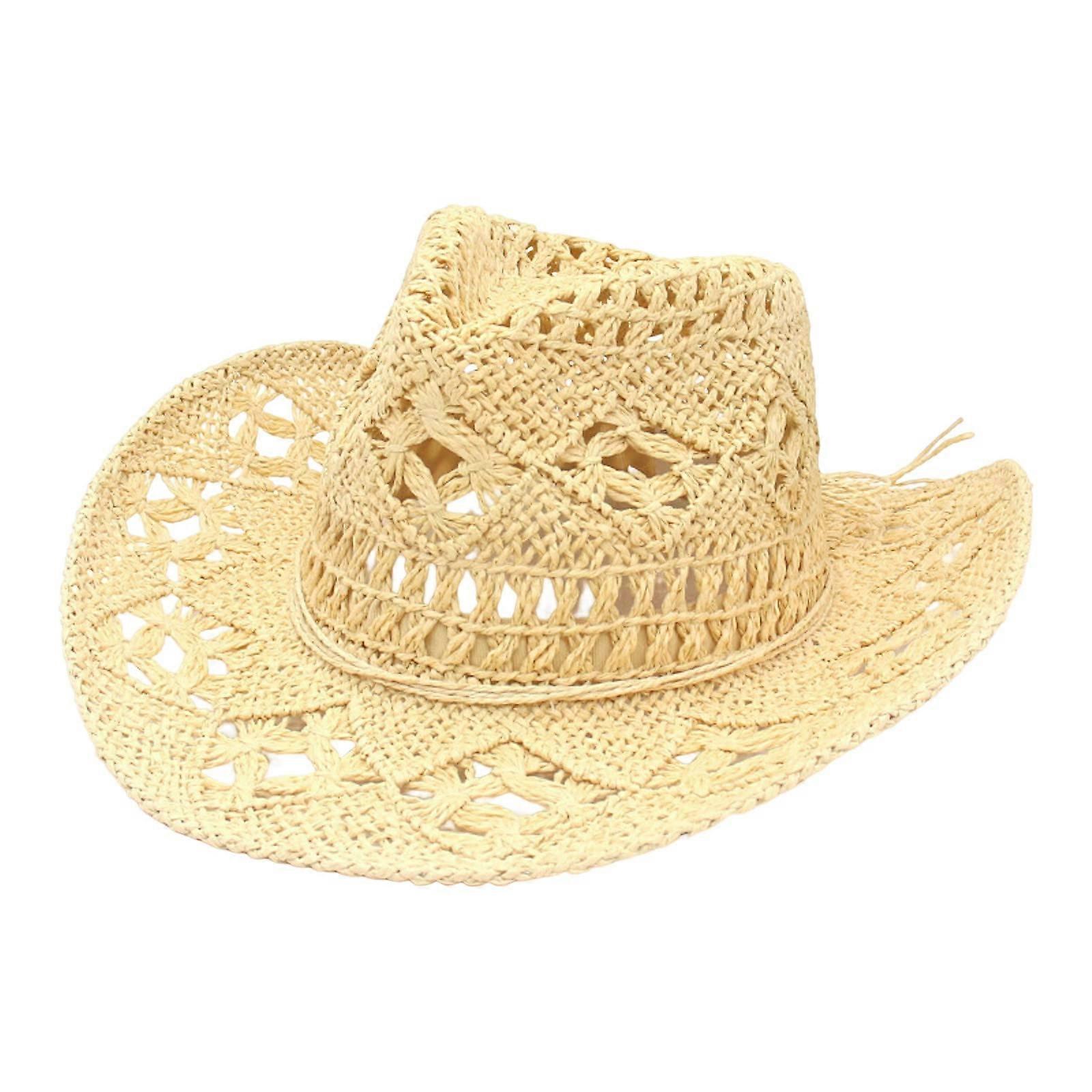 Floppy Beach Hat For Women Khaki Color One Size Boho Style