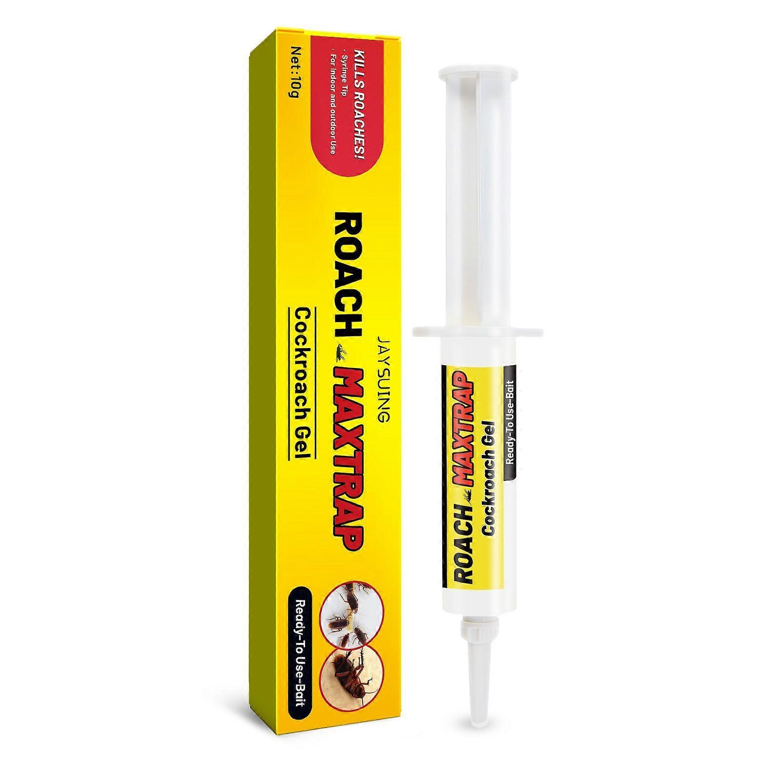 Cockroach Gel Bait Roach Pest Killer With Plunger Tip For Floor Kitchen Non-toxic