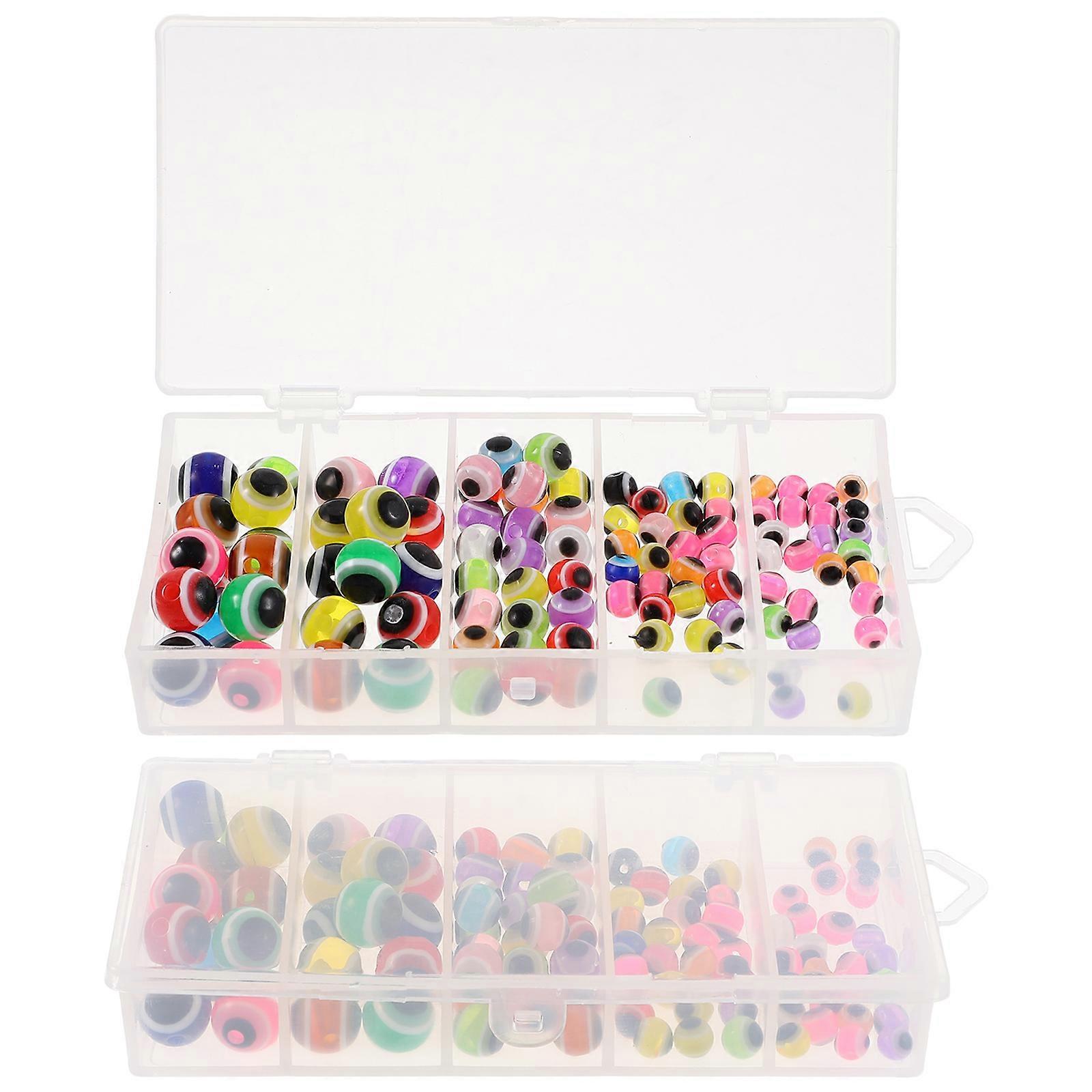 Diy Beads Resin Bracelet Beads Cosplay Jewelry Components Resin Assorted Color for Jewelry Making 100Pcs