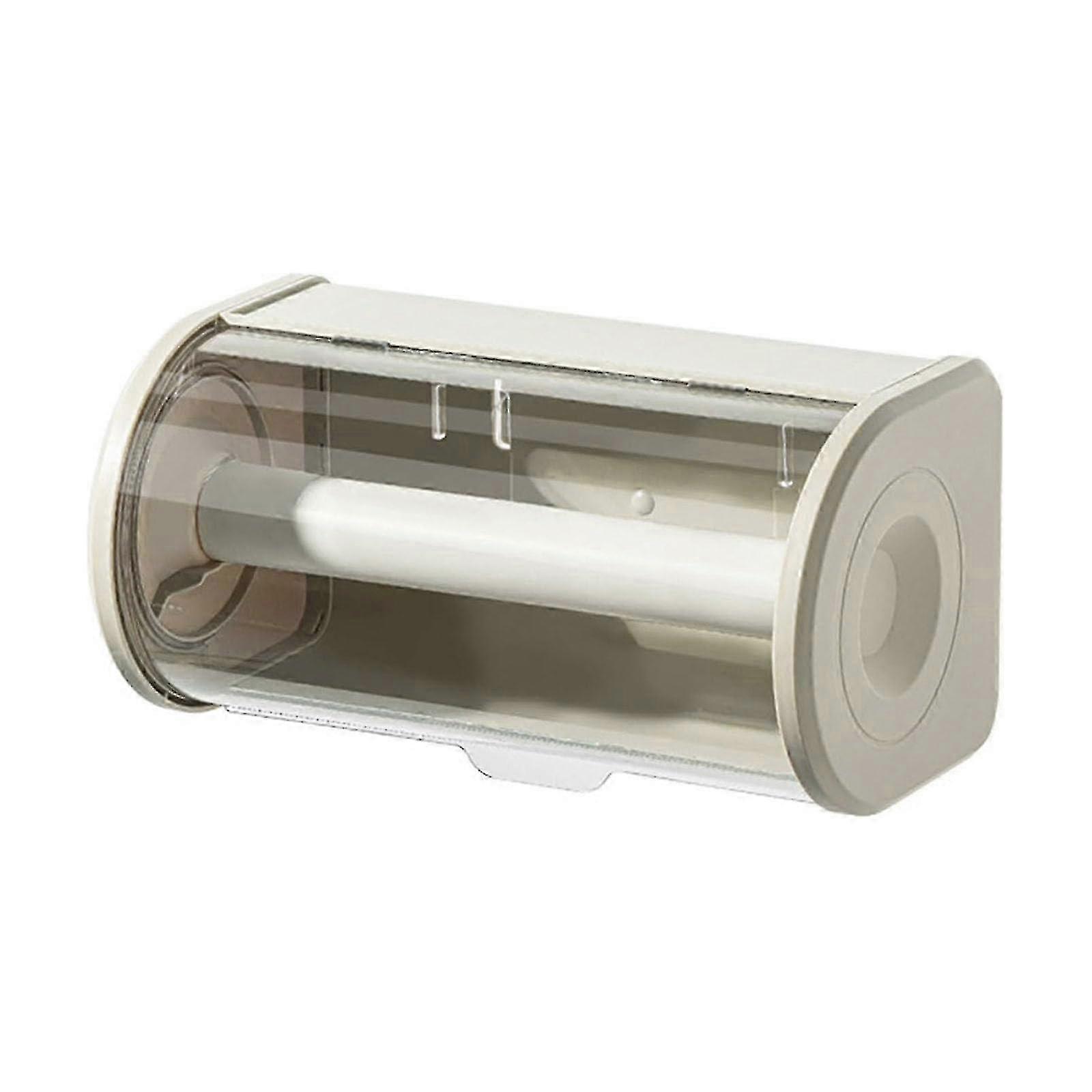 Large Dustproof Roll Paper Towel Box with Lid for Kitchen & Bathroom Storage