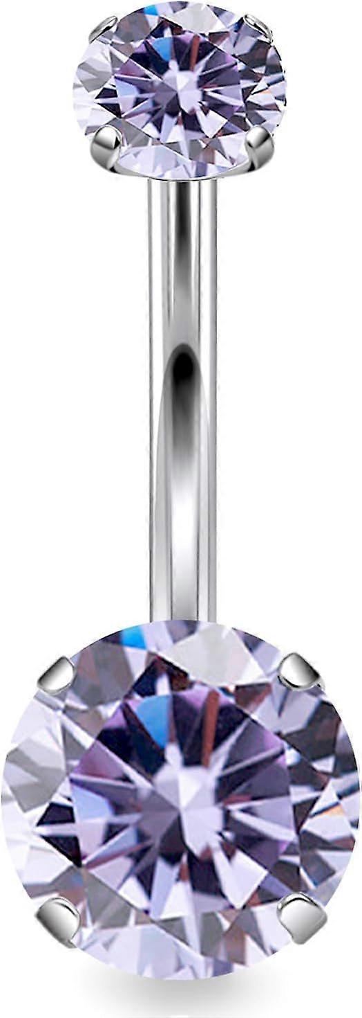 14G Astm F136 Titanium Internally Threaded Belly Button Ring Piercing Jewelry