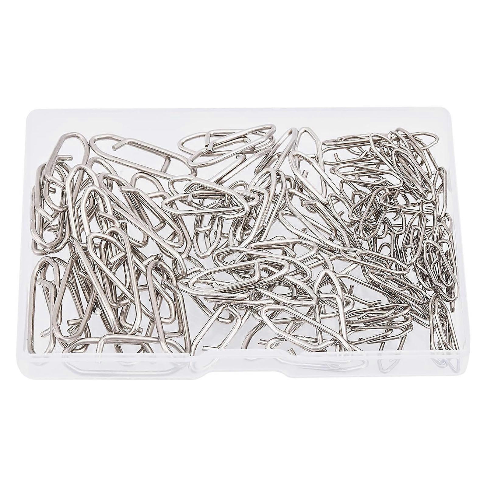 100Pcs Quickly Change Fishing Snapping Clip Fishing Lures Connector High Strength Fishing Snapping Swivels Enduring  S