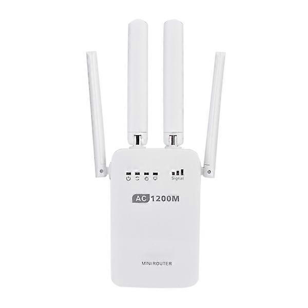 Portable Mini 1200M Dual band WiFi Range Wireless Router AP Repeater