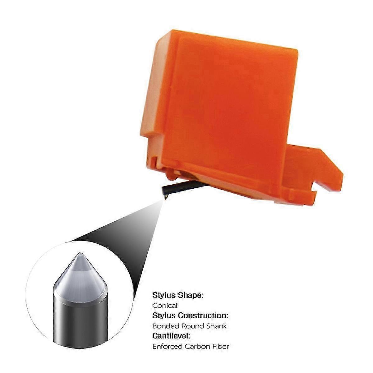 2PCS Record Player Needles with Brush Replacement for Audio-Technica