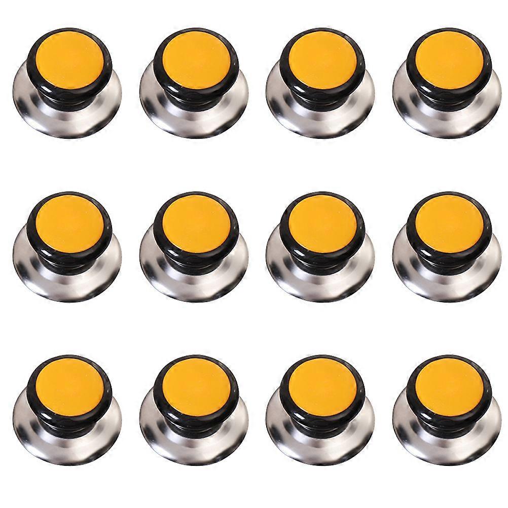 12Pcs Replacement Pot Lid Knobs Ergonomic Kitchen Accessories Heat-Resistant Multi-Colored Grips for Home Cooks
