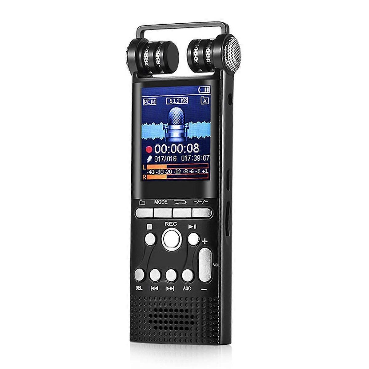 High-Definition Screen Digital Voice Recorder Intelligent Recording MP3 Player External Speaker Function Voice Recorder