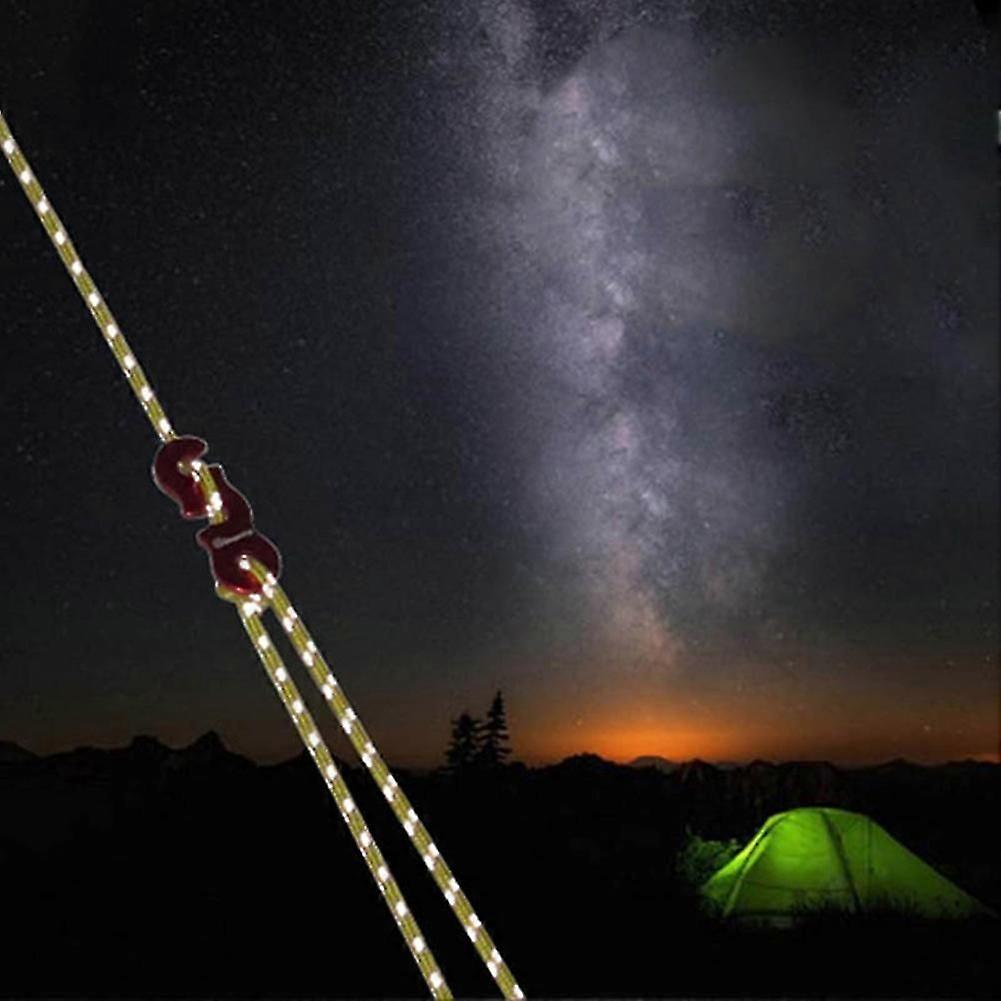 Reflective tent rope thicken sturdy for camping hiking 4pcs