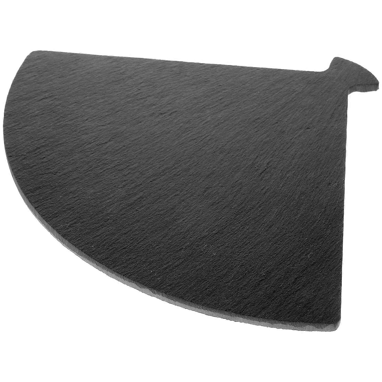 Pizza Presentation Material Plate Fan Shaped Stone Sashimi Plate For Dining Table 1Pack