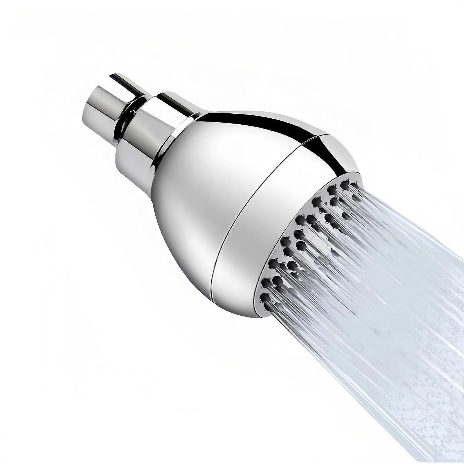 3-Inch High Pressure Shower Head Chrome, 360 Rotation, Self-Cleaning Nozzles, Water-Saving Flow Optimizer, Easy Install