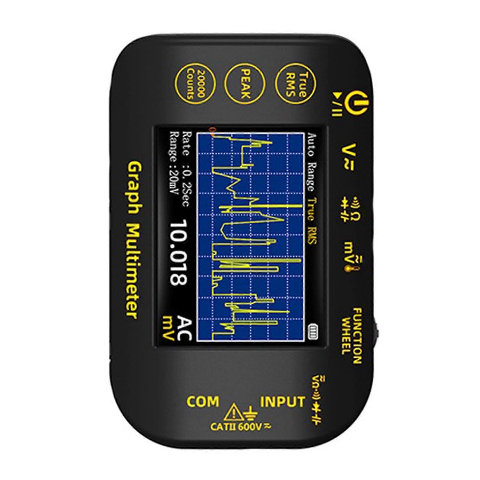 Multimeter RealTime Waveform 20000Count Capacitance Tester Temperature Resistance Voltages ABS Housing