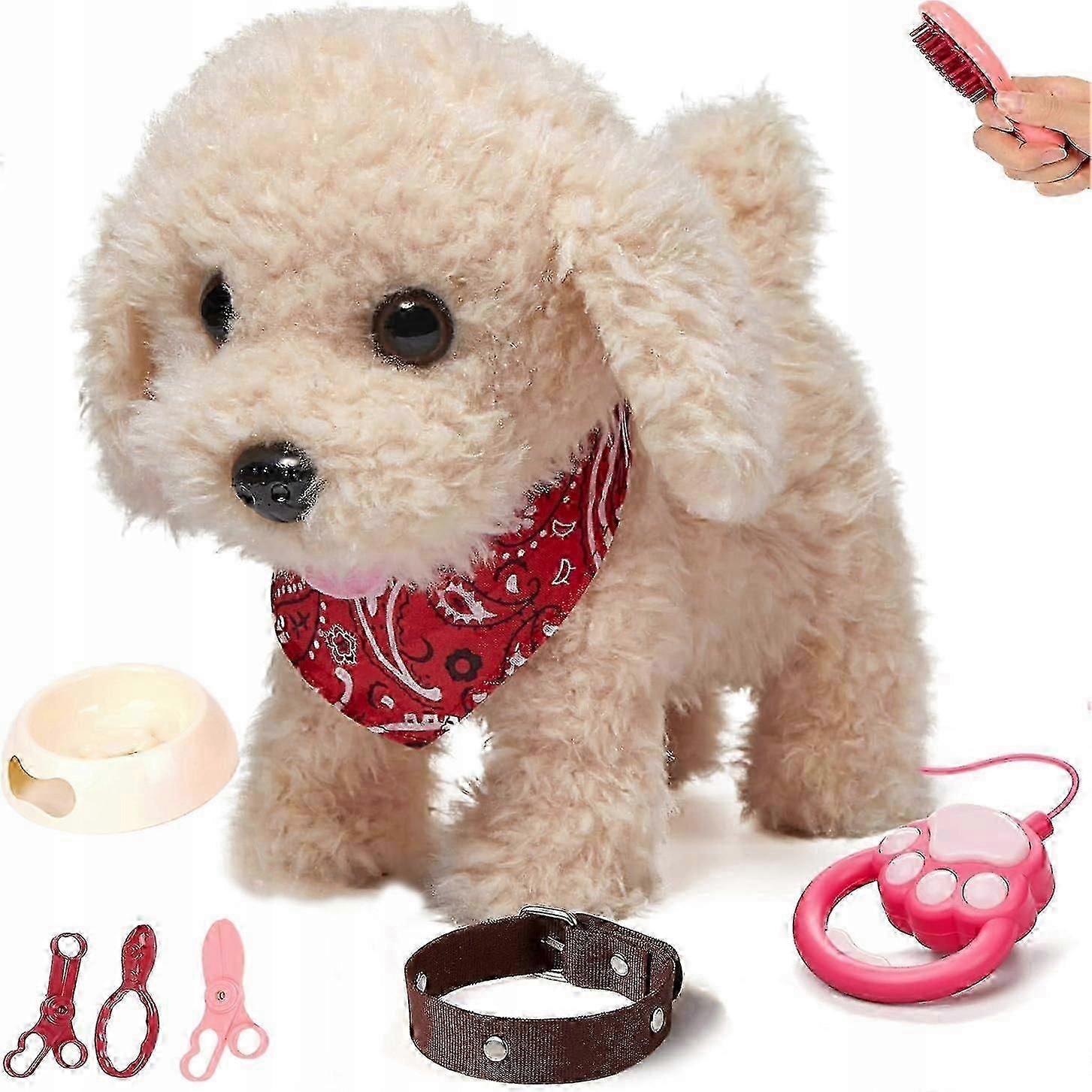 Çocuklar İçin Elektronik Evcil Köpek Oyuncak, İnteraktif Peluş Köpek Oyuncak Yürüyüşler, Havlamalar