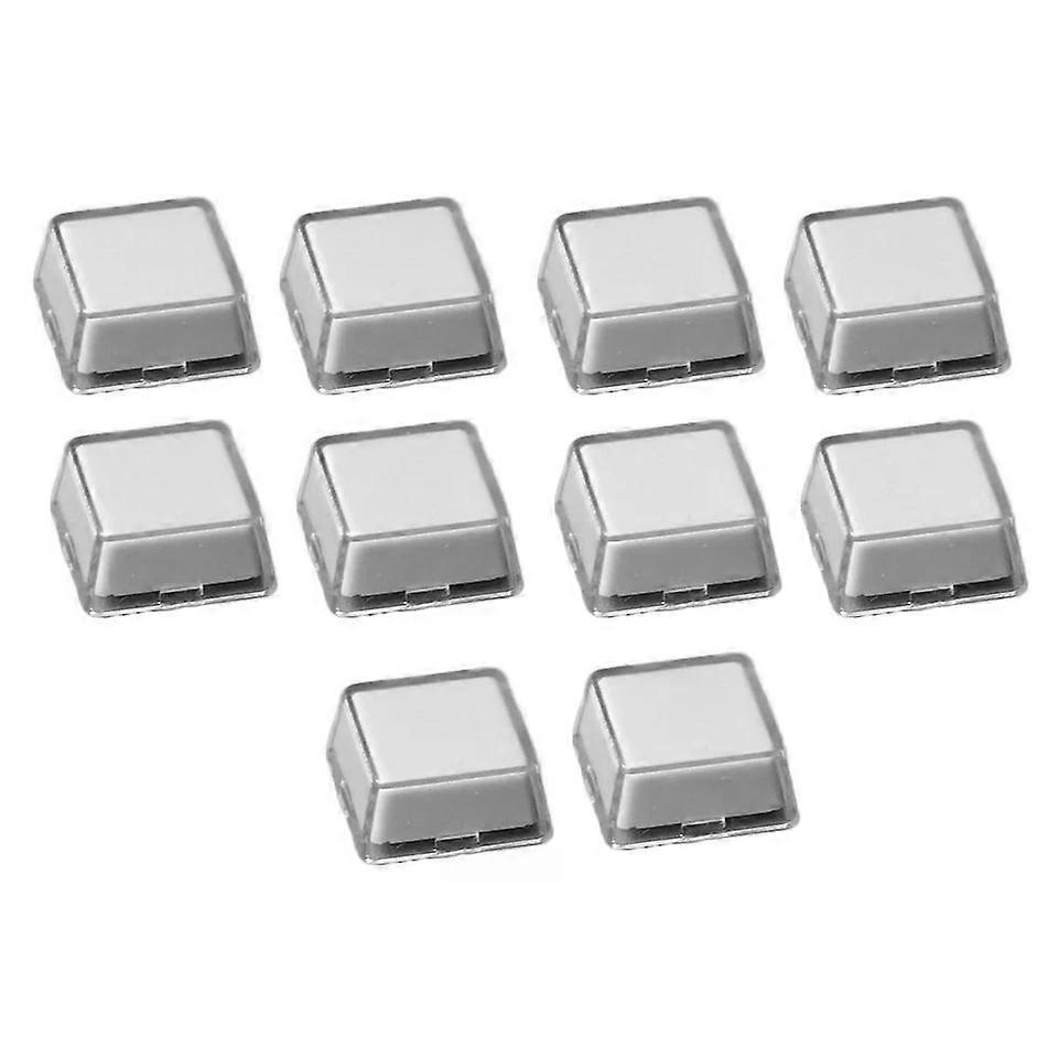 10pcs Transparent Cover Key Caps for Keyboard, Improved Design, Durable