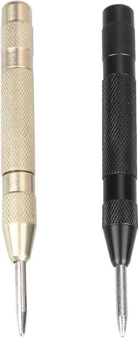 2pcs Automatic Center Punch Tool 132.5mm Automatic Center Punch with Adjustable