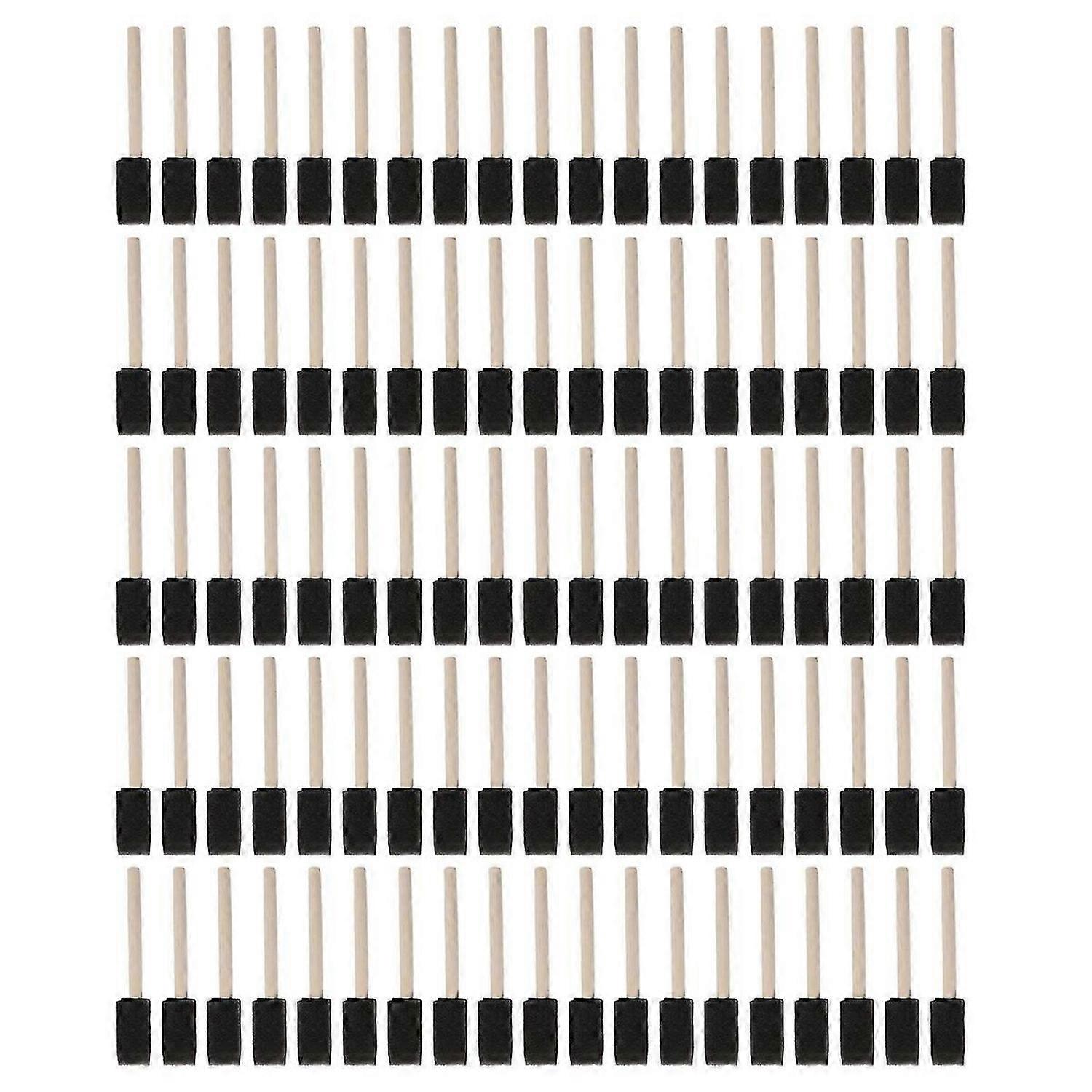 100Pcs Foam Brush,Sponge Wood Handle Paint Brush,Foam Paint Brushes