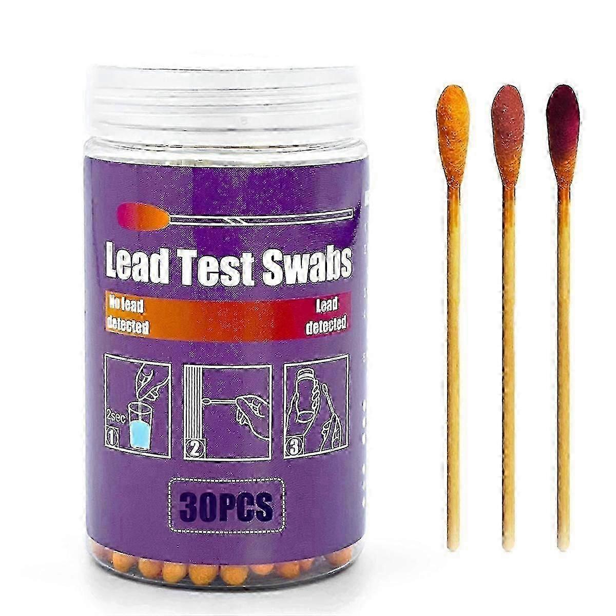 Upgraded Lead Test Kit with 30 Swabs for Accurate Detection on Painted Surfaces, Toys, and Ceramics in the UK