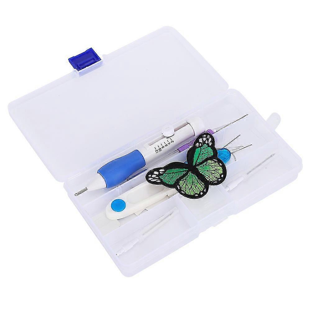 Embroidery Punch Needle Embroidery Starter Kit Embroidery Pen Stitching Craft Tool Set
