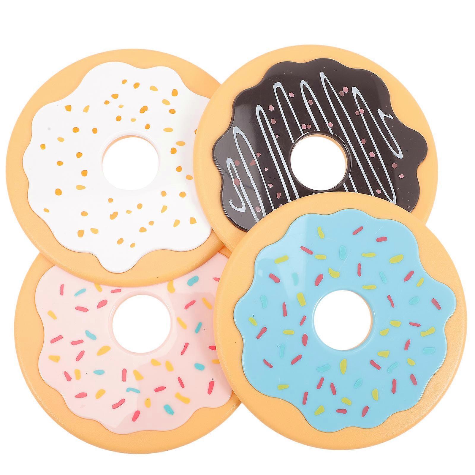 12Pcs Donut Coasters Lovely Cup Pads for Home Use Decorative Set