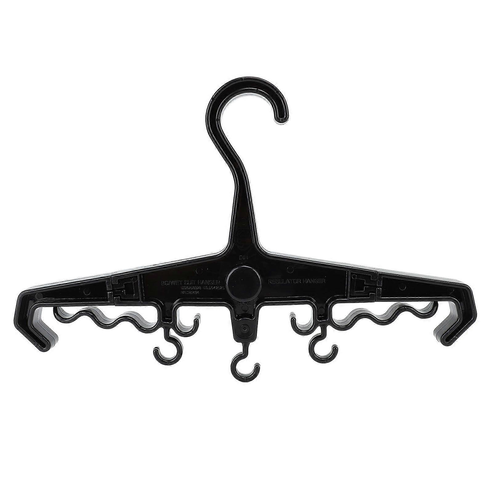 BCD BC Hanger Multi Purpose Ergonomic ABS Portable Durable Diving Gear for Travel Water Sports Black