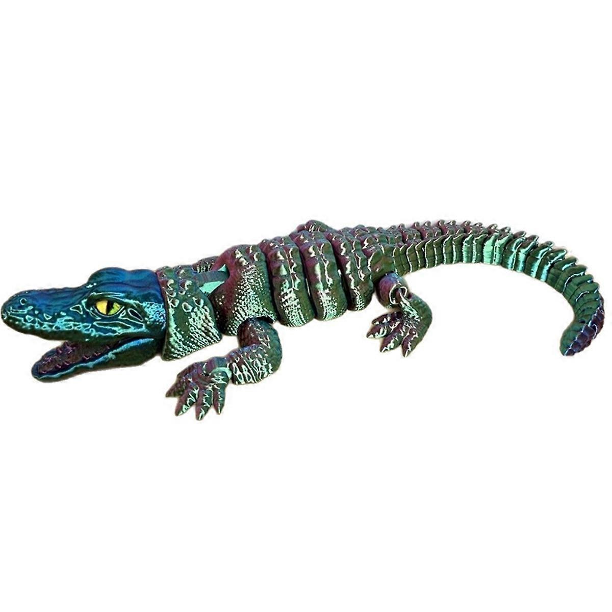 Room Decoration 3D Printed Alligator Articular Movable Gifts Rotatable Office Home Desktop Decorati