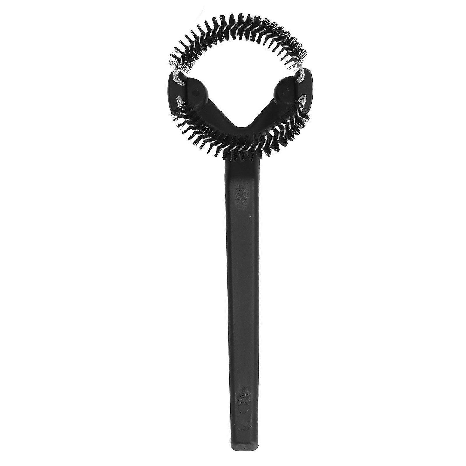Coffee Machine Cleaning Brush Detachable Round Elbow Coffee Brush Short Handle Brew Head Cleaning Tools 58mm 21x7.8cm