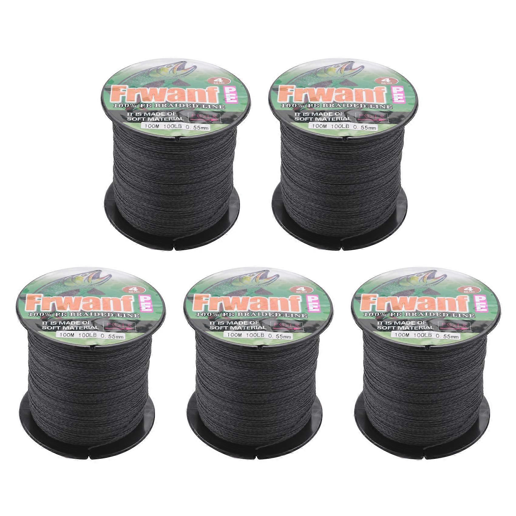 5X 4 Strand 100M PE Braided Fishing Line 4 Strand Super Strong Multifilament Thread for Fishing Car