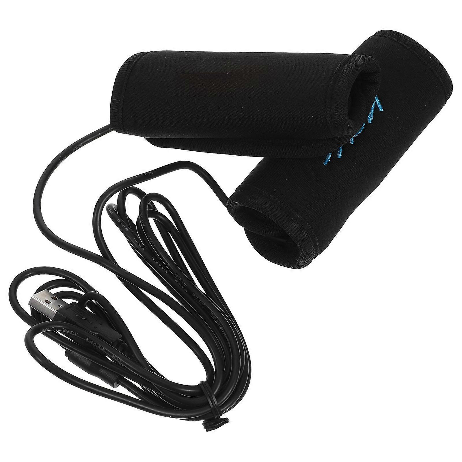 Motorcycle Grips Warmer Pair USB Heated Electric Hot Handle Handlebar Covers