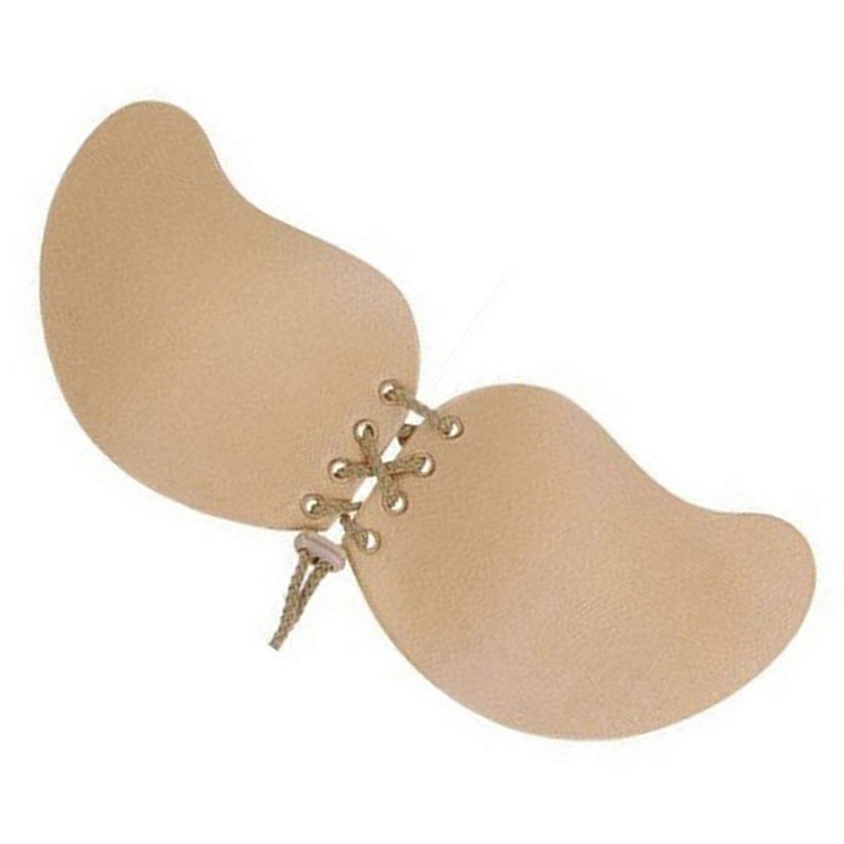 Invisible Bra Strapless Push Up Drawstring Bra Cup Self Adhesive