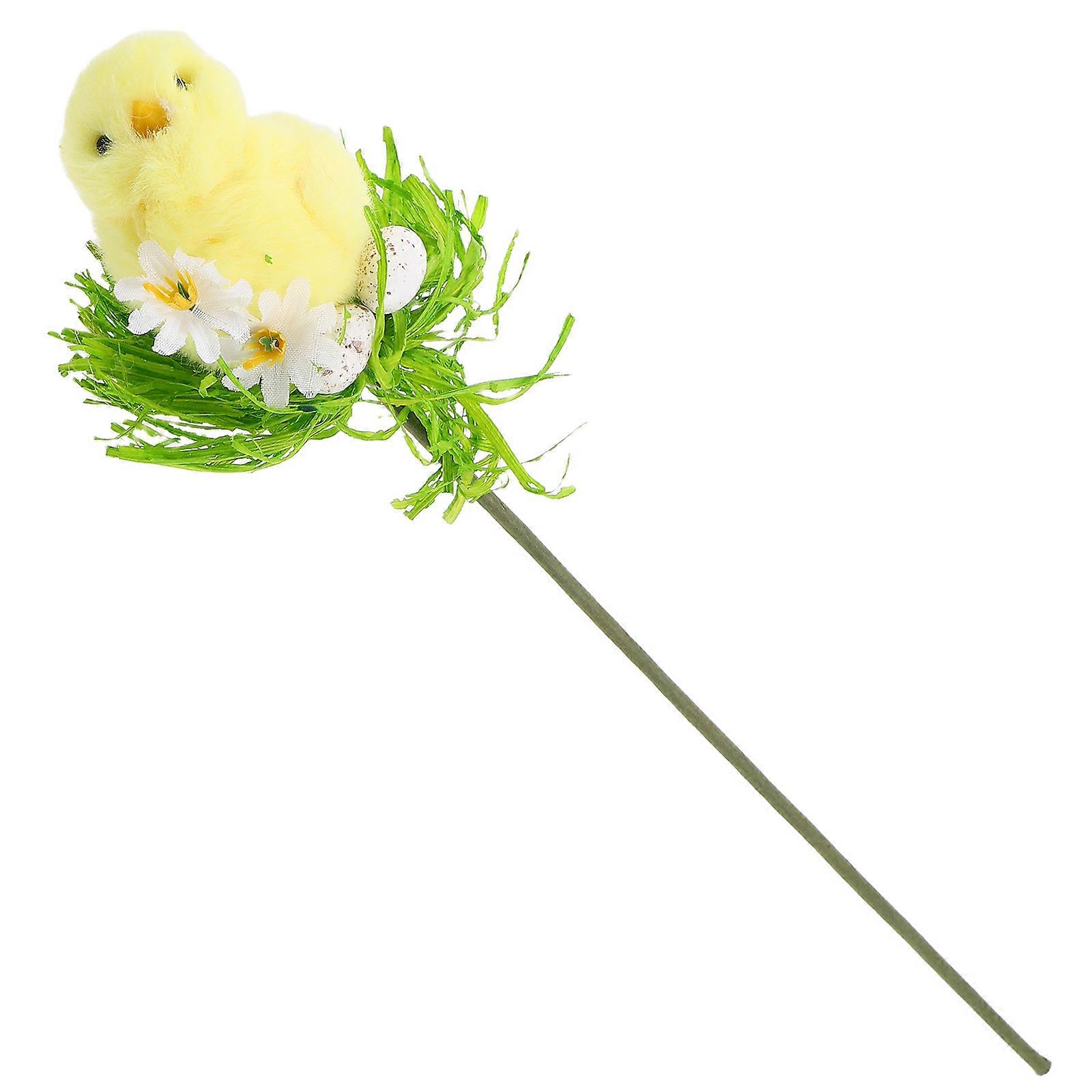 Artificial Easter Branch Chicken Stem for Spring Floral Decor