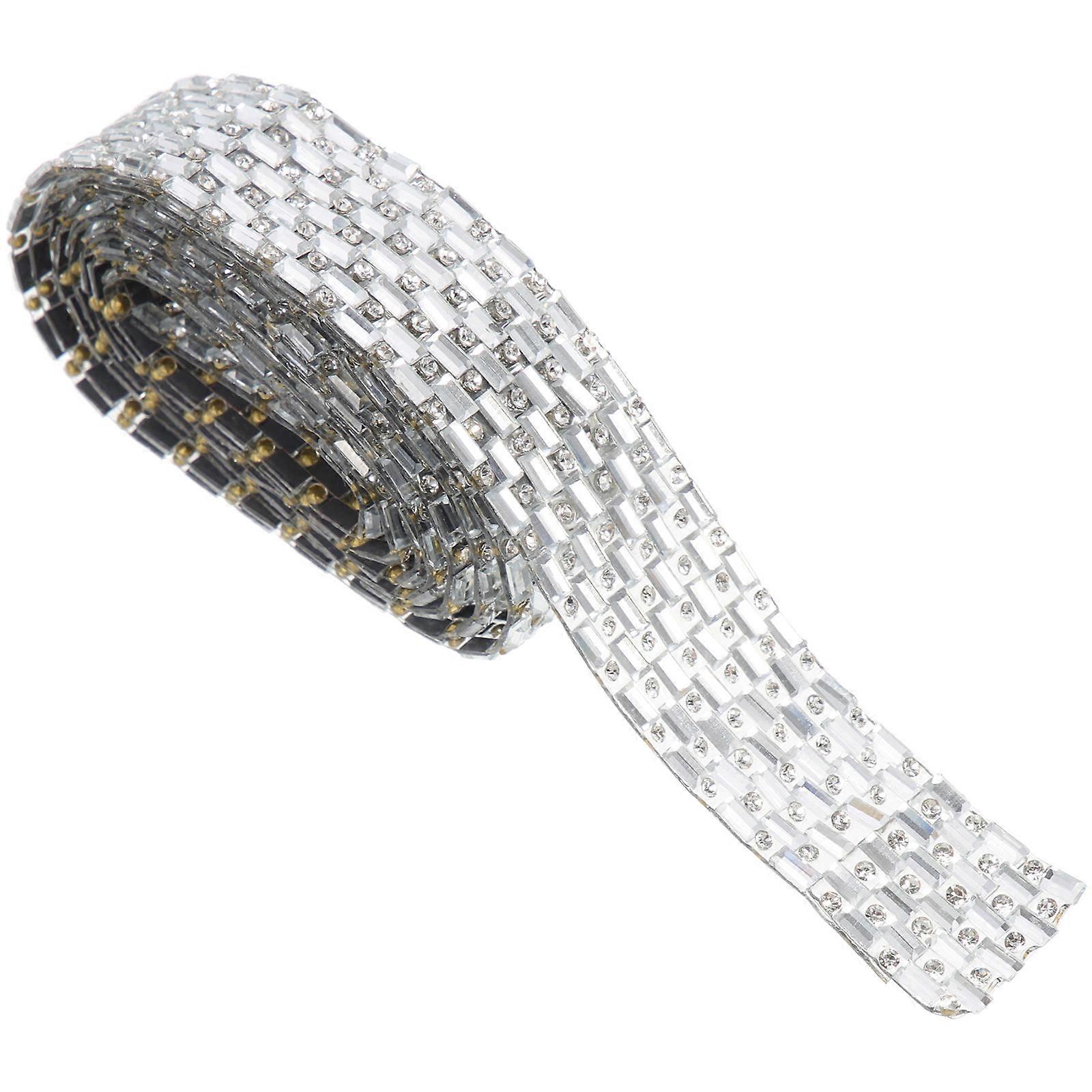 Water Drill Self Adhesive Rhinestone Ribbon for Decor 1 Roll DIY Craft