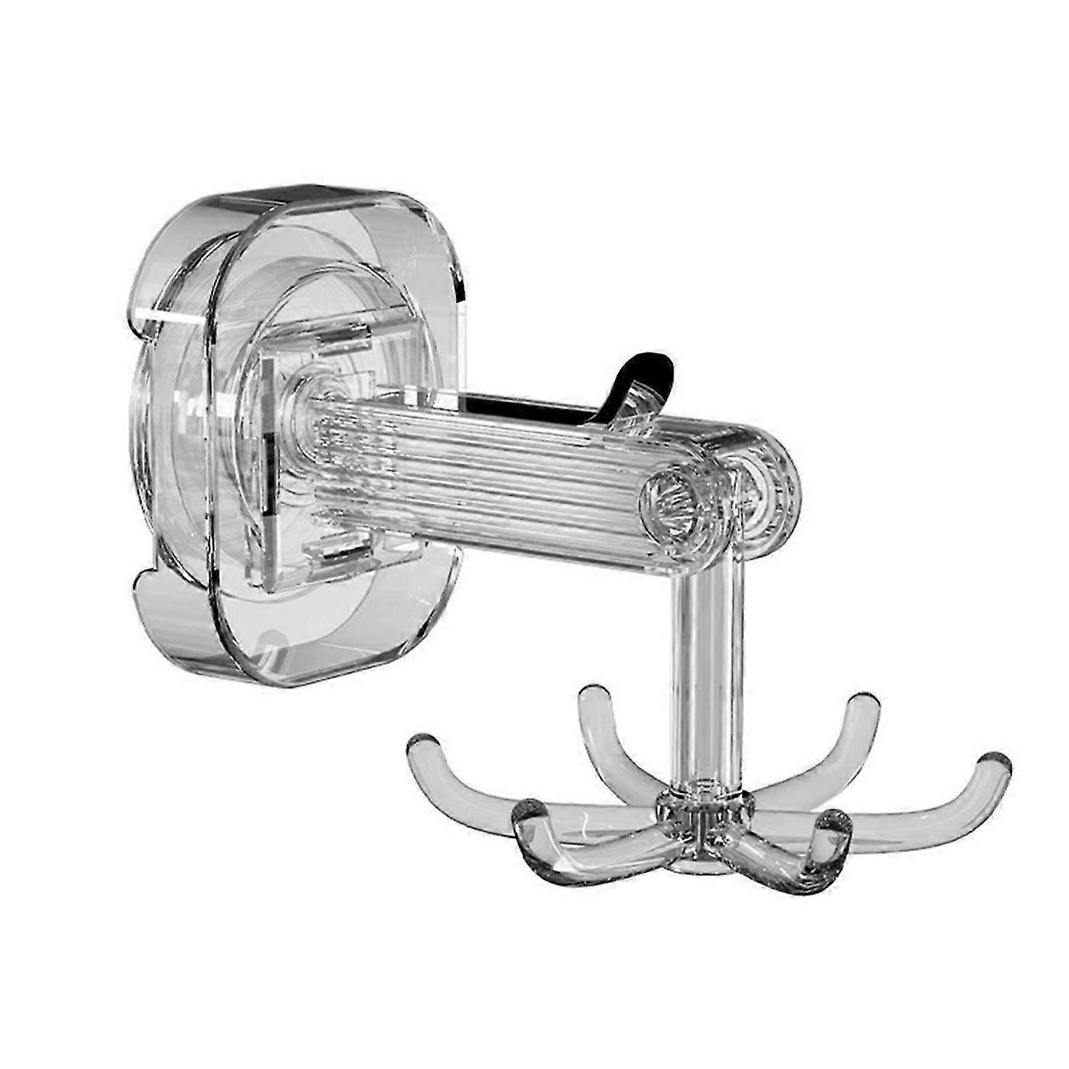 Bathroom Wall and Ceiling Rotary Hook, 6 Claws Swivel Hook, A