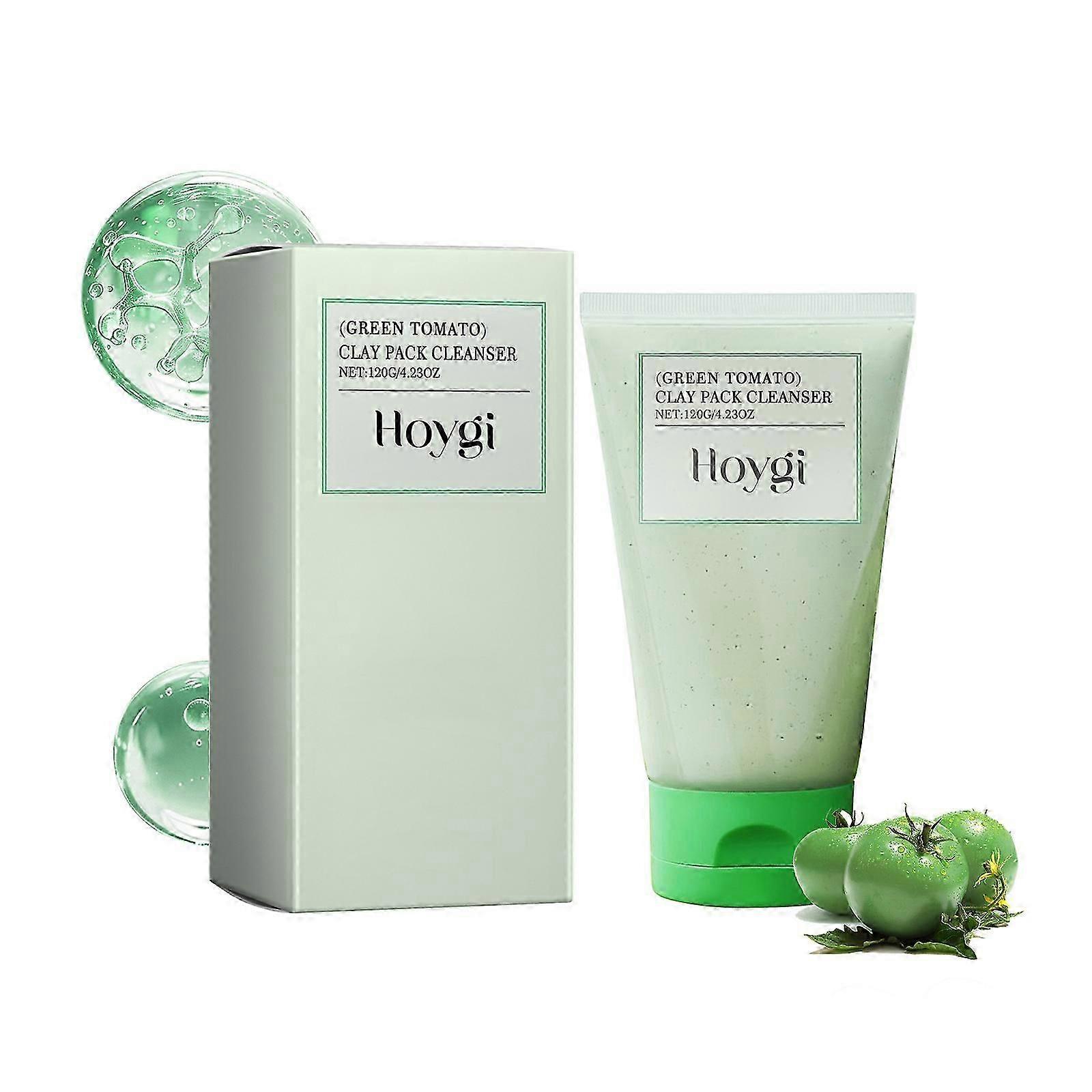Nettoyant nettoyant à la tomate verte, hydratant et hydratant pour la peau, équilibre entre l’eau et l’huile, nettoyant