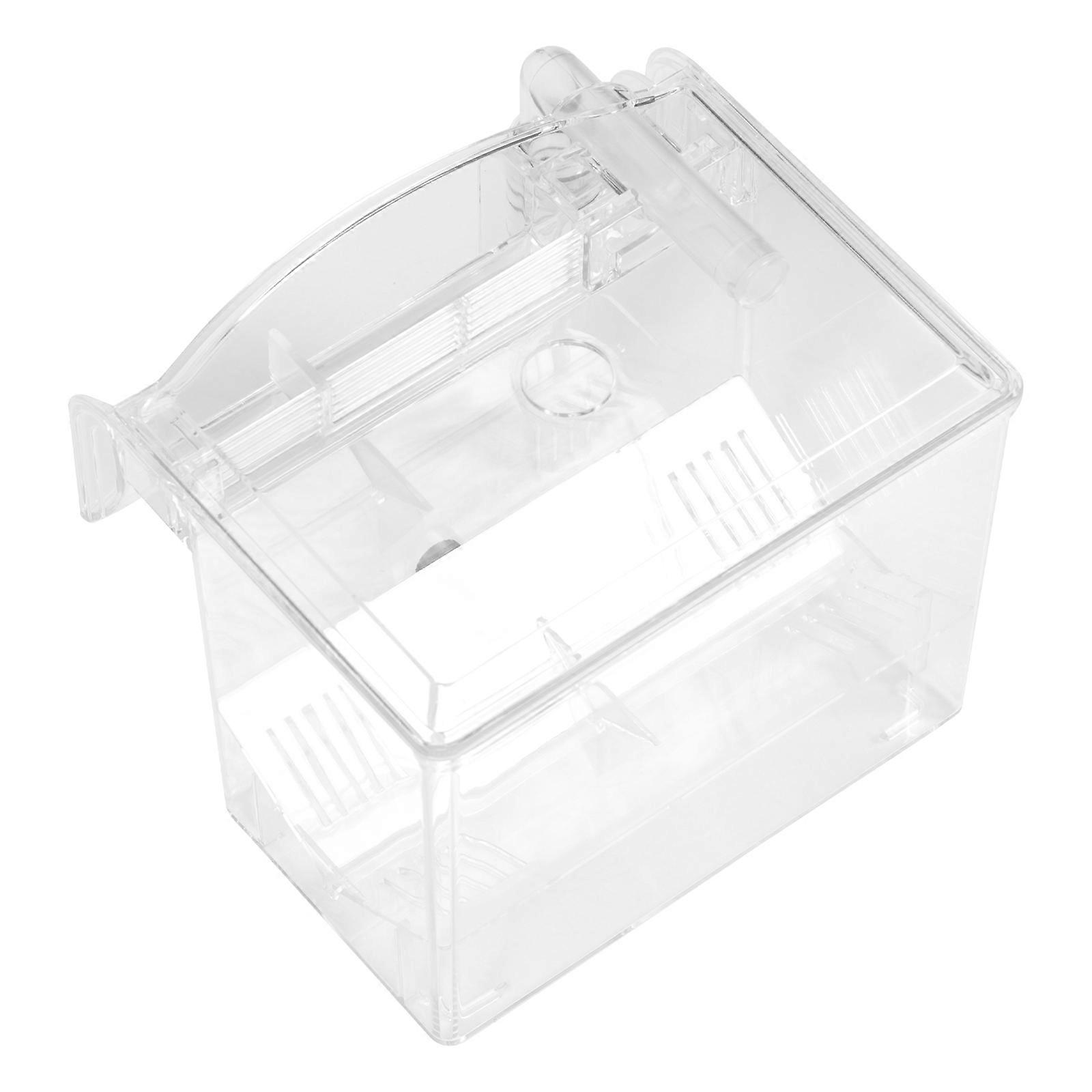 Aquarium Breeding Box Fish Isolation Box Fish Care External Hanging 16x13x12cm Rectangular 1Pack