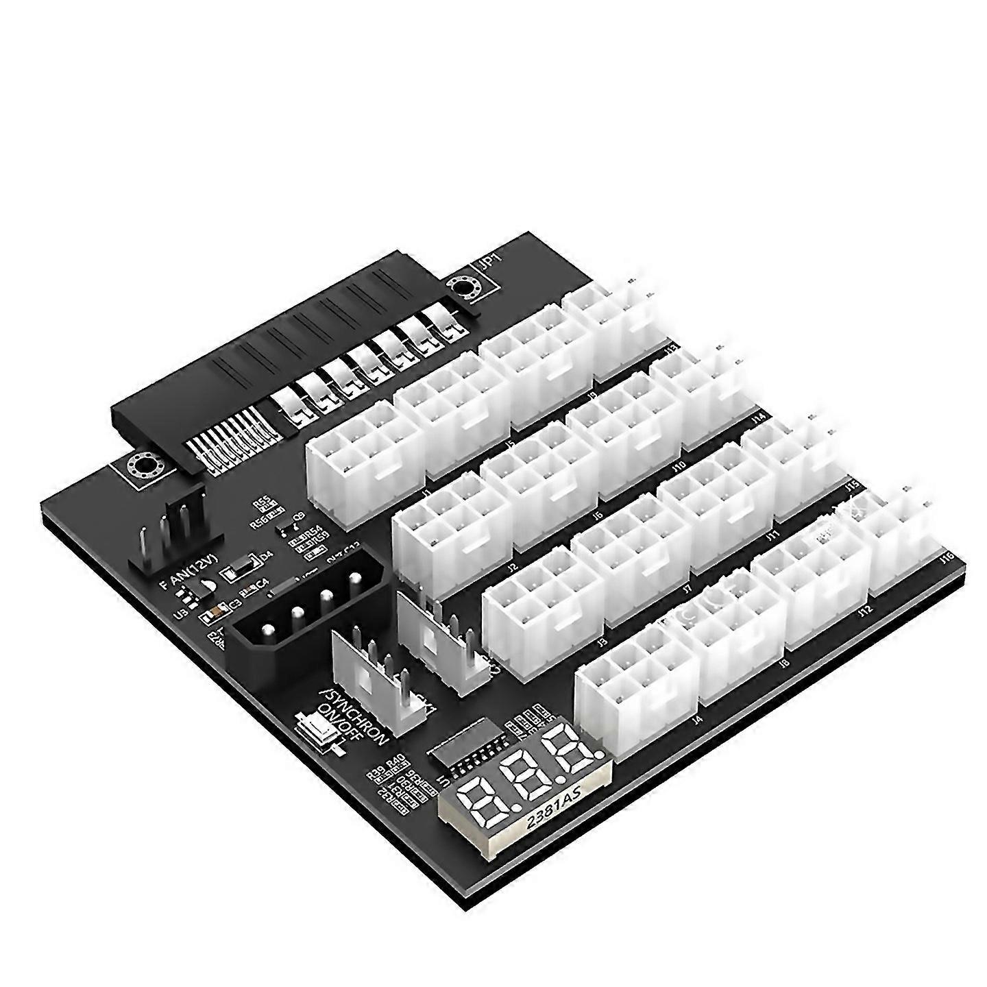 Für Atx 12x6pin Netzteil Breakout Board Adapter mit Flash LED für