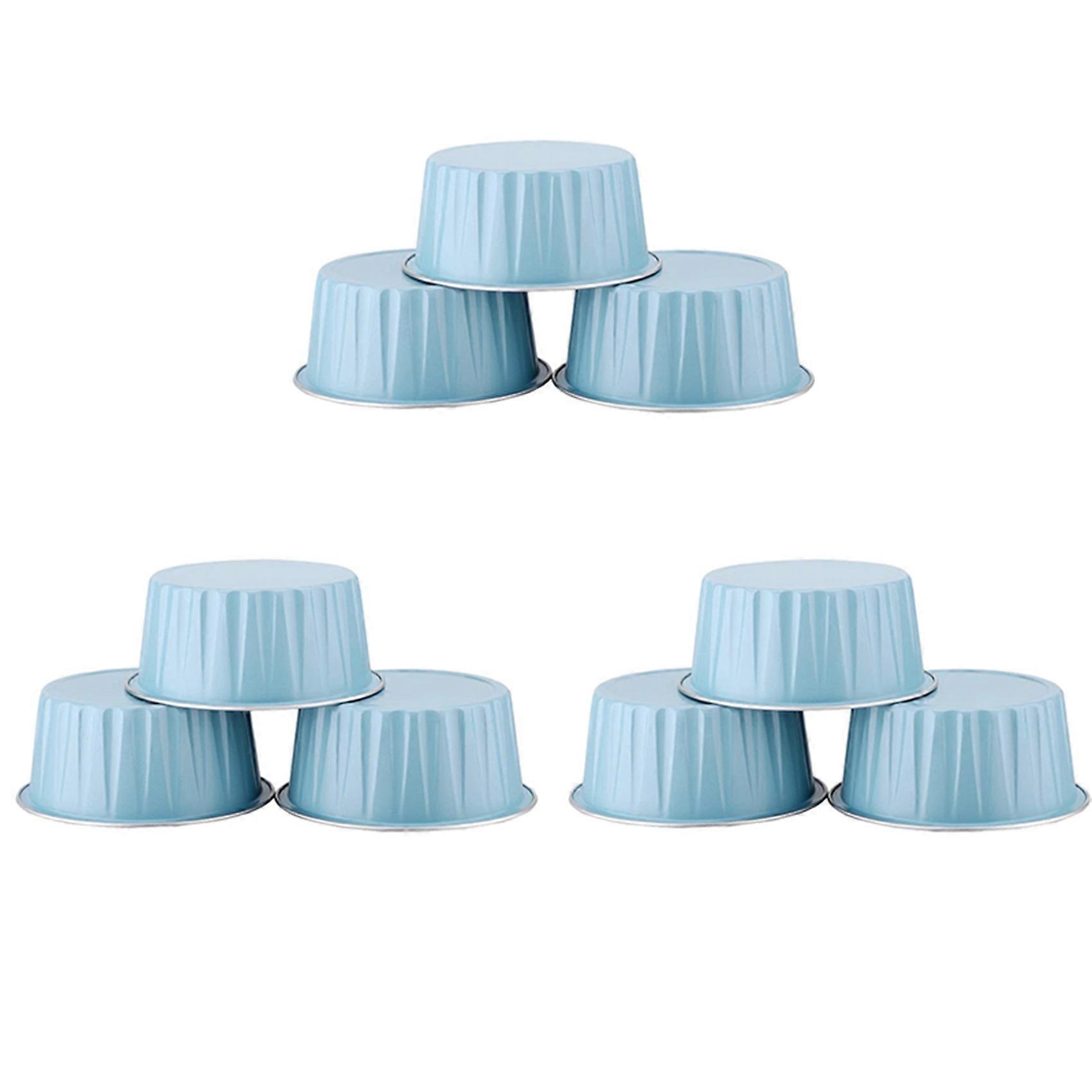 100Pcs 5Oz 125Ml Disposable Cake Baking Cups Muffin Liners Cups with Lids Aluminum Foil Cupcake Baki