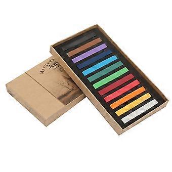 Disposable Fluorescent Hair Dye Crayons, Paint Chalks Set (12 Colors)