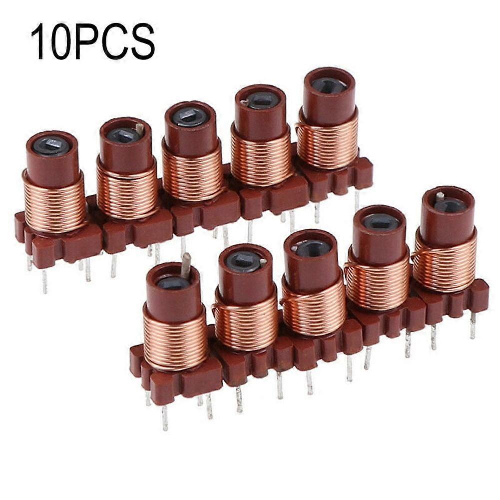 DSH Inductance High-Frequency Ferrite Core Inductor Adjustable 10pcs 12T 0.6uh-1.7uh
