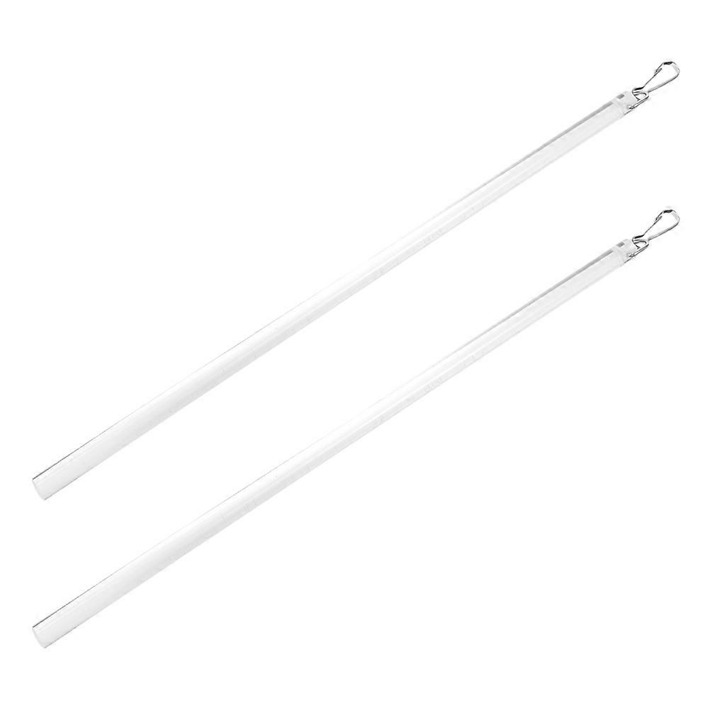 Transparent Acrylic Curtain Pull Rod for Drapery Use 8Pcs Pack