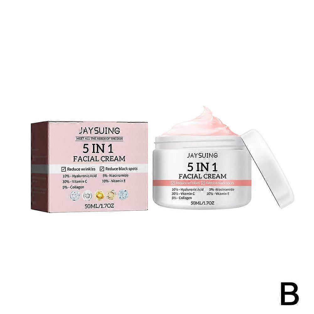 5-in-1 Hydrating Skincare Set with Cleansing Mousse Face Cream and Anti-Wrinkle Serum for All Skin Types